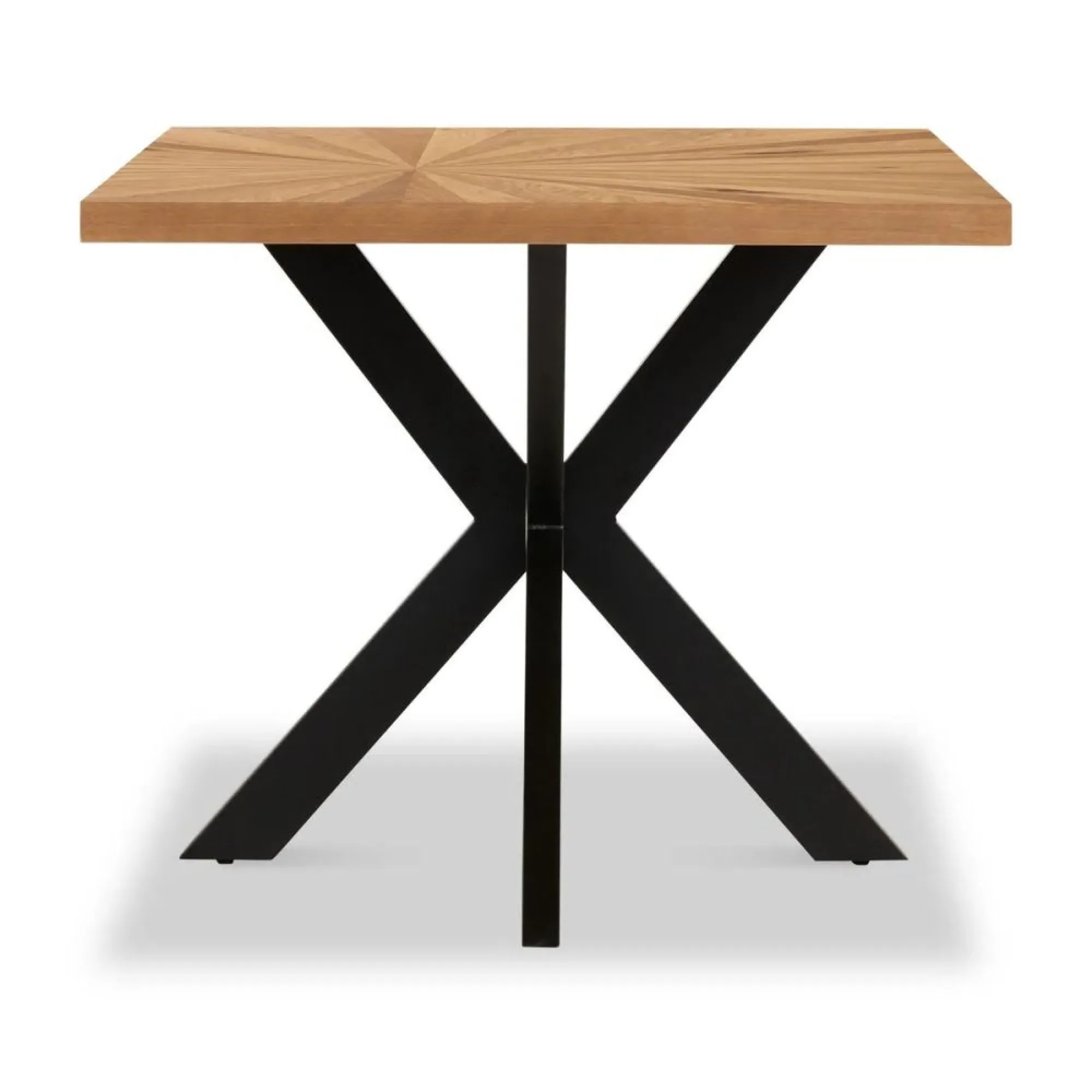 Viento Oak 6-Seater Sunburst Dining Table - Waxed Oak