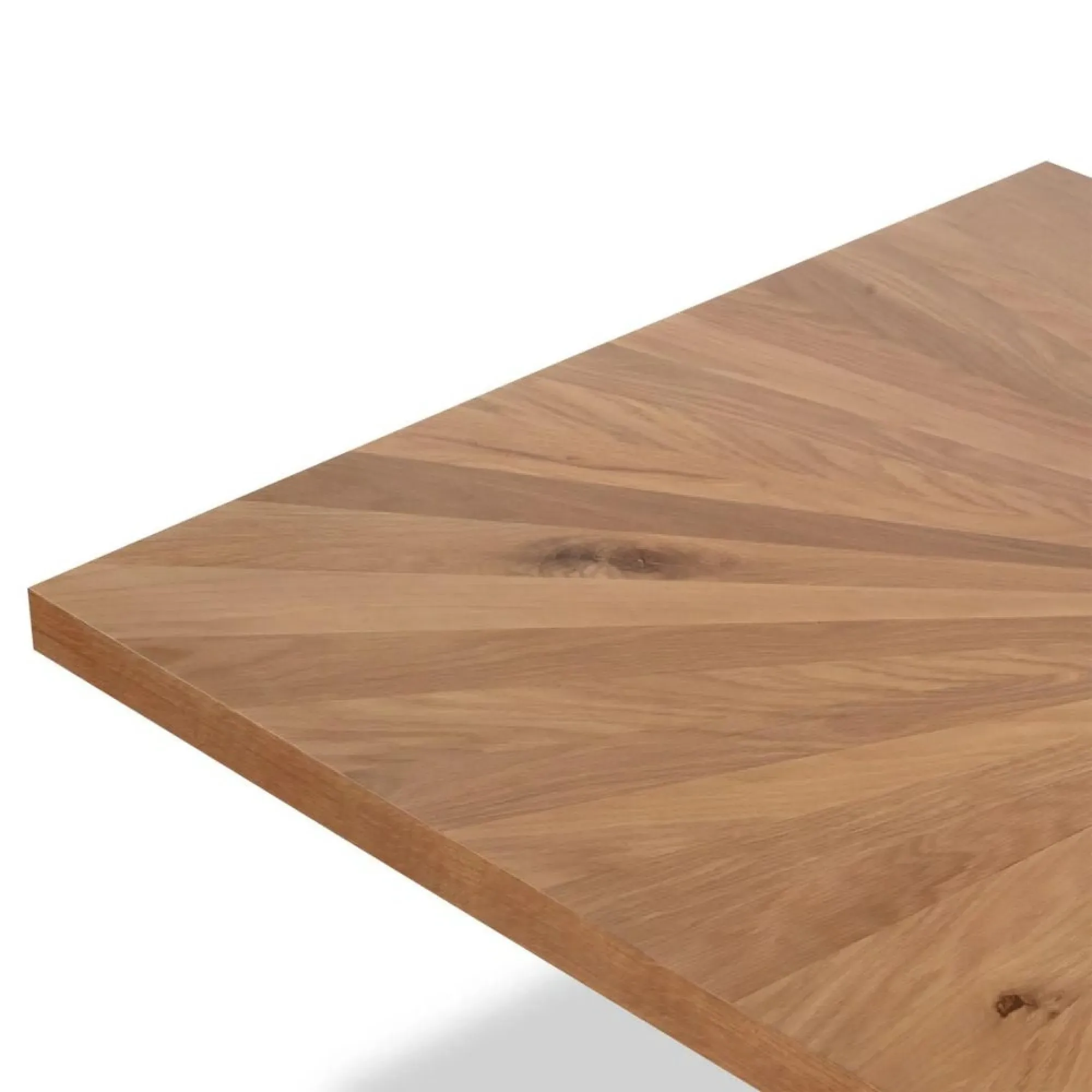 Viento Oak 6-Seater Sunburst Dining Table - Waxed Oak