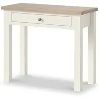 White Painted 1 Drawer Desk - Coconut White