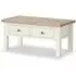 White Painted 2 Drawer Coffee Table - Coconut White