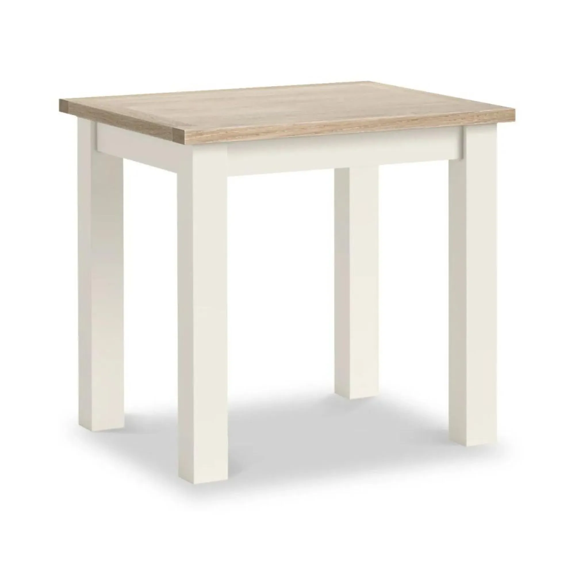 White Painted 2-Seater Bistro Dining Table - Coconut White