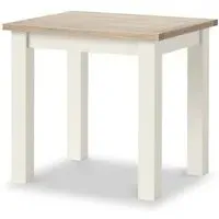 White Painted 2-Seater Bistro Dining Table - Coconut White