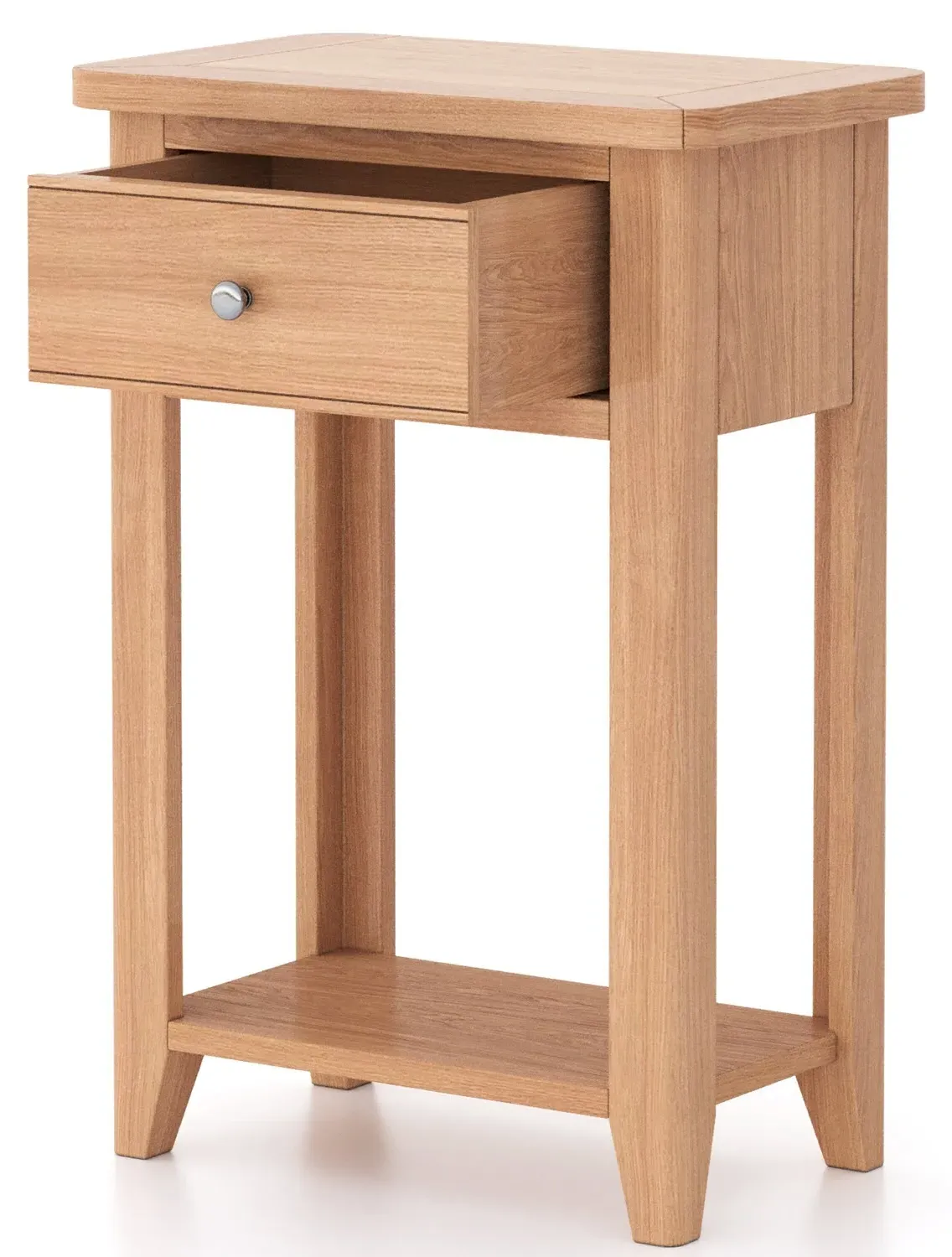 Arden 1 Drawer Telephone Table - Natural Oak
