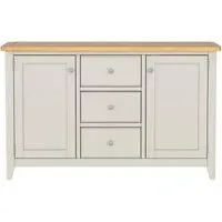 Arden 130cm 2 Door Sideboard - Grey, Painted Oak