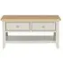 Arden 2 Drawer Coffee Table - Grey, Painted Oak