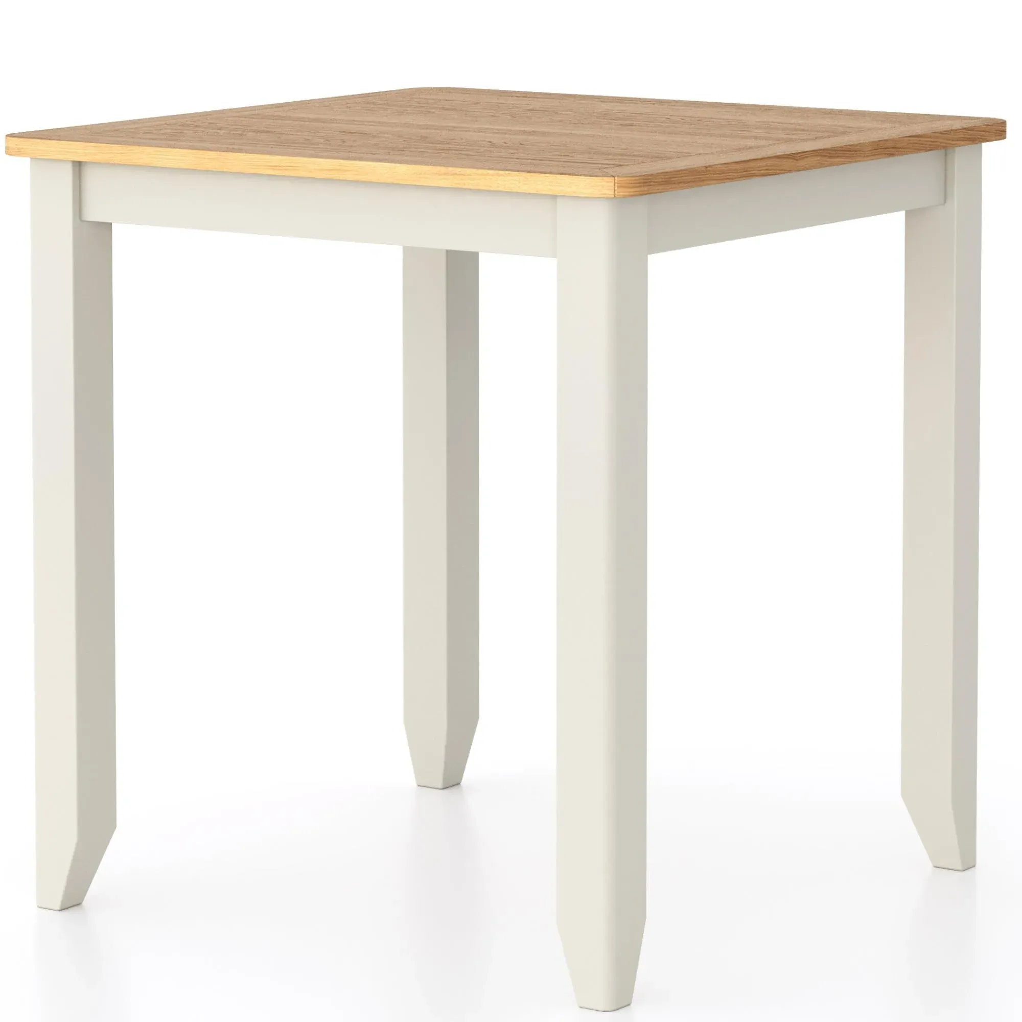 Arden 2-Seater Square Dining Table - Grey, Painted Oak