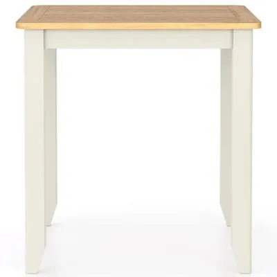 Arden 2-Seater Square Dining Table - Grey, Painted Oak image