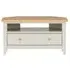 Arden 90cm Corner TV Unit - Grey, Painted Oak