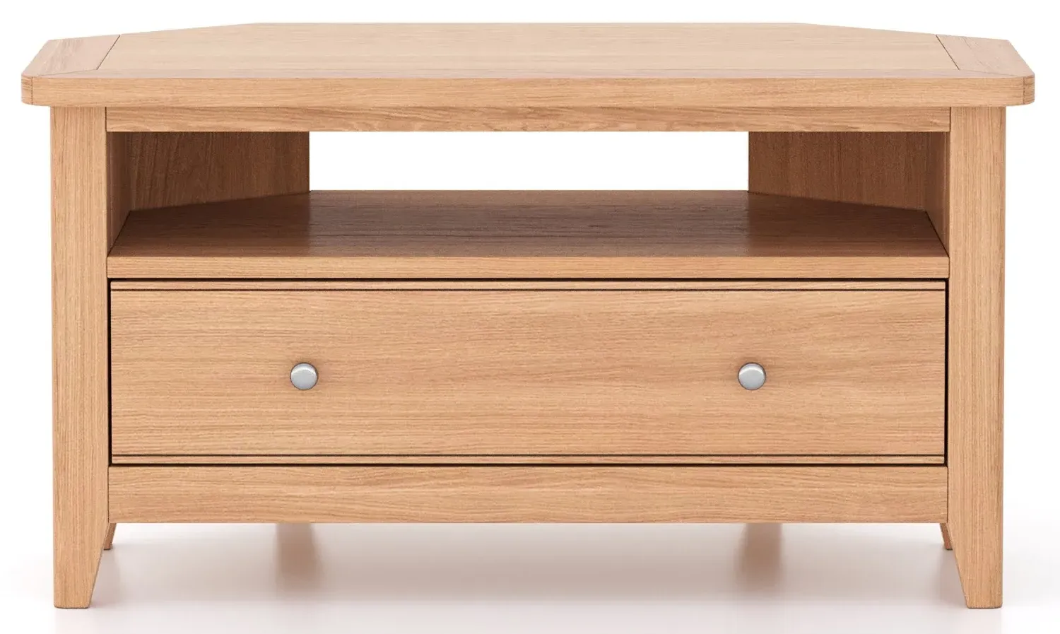 Arden 90cm Corner TV Unit - Natural Oak