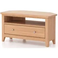 Arden 90cm Corner TV Unit - Natural Oak