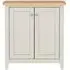 Arden Compact 2 Door Storage Cabinet - Grey, Painted Oak