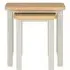 Arden Nest of 2 Tables - Grey, Painted Oak