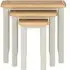 Arden Nest of 3 Tables - Grey, Painted Oak