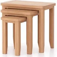 Arden Nest of 3 Tables - Natural Oak