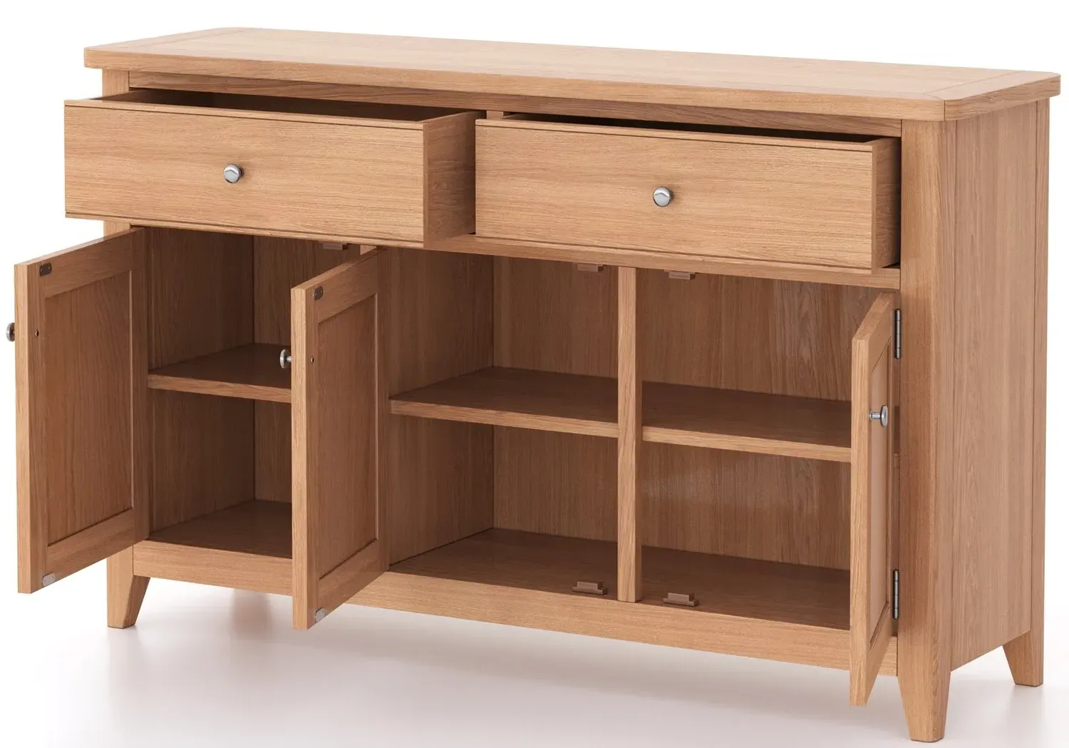 Arden Oak 3 Door Sideboard - Natural Oak