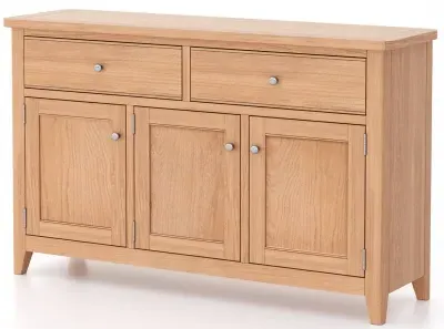 Arden Oak 3 Door Sideboard - Natural Oak