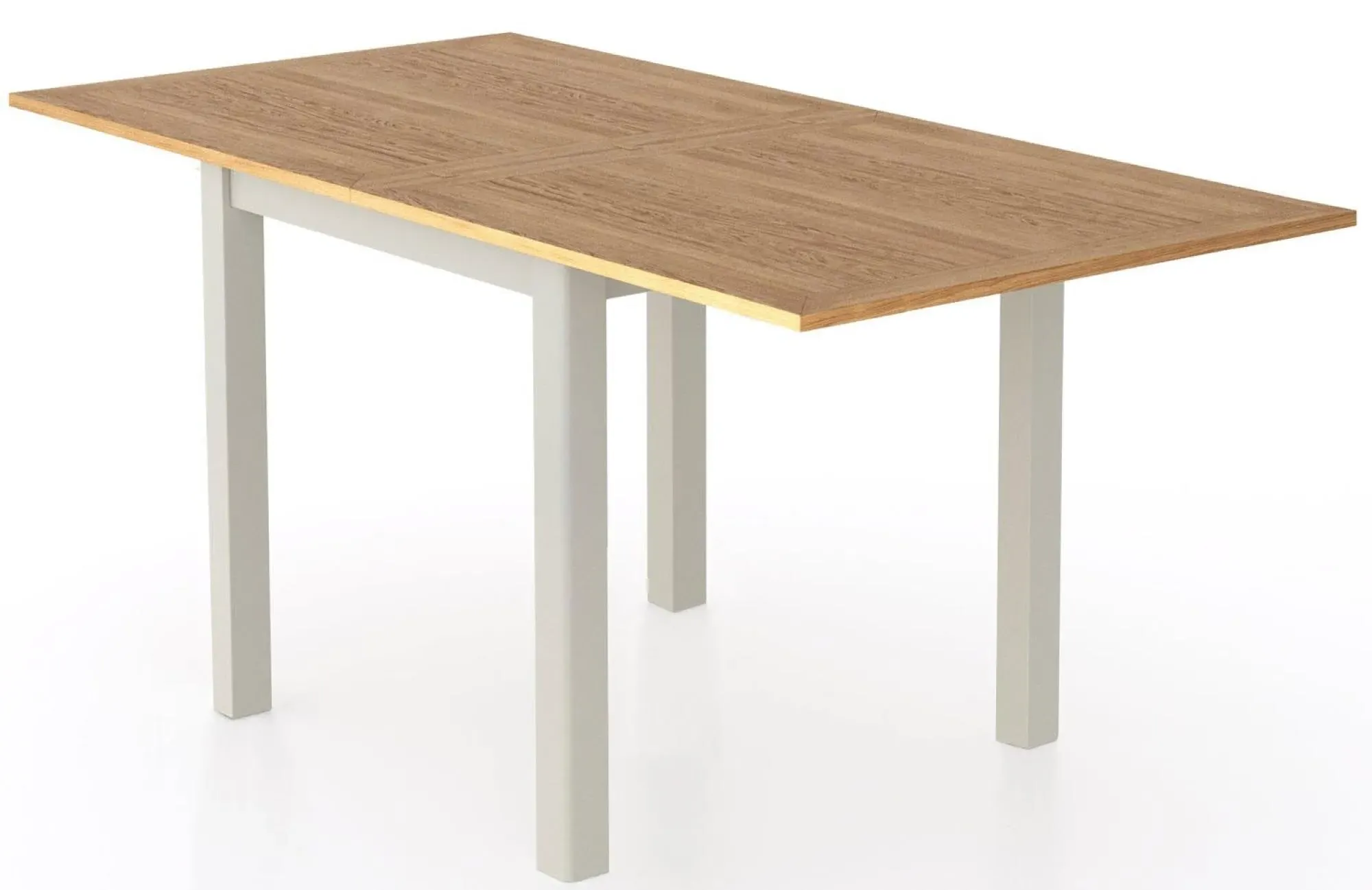 Arden Square Flip Top Extending Dining Table - Grey, Painted