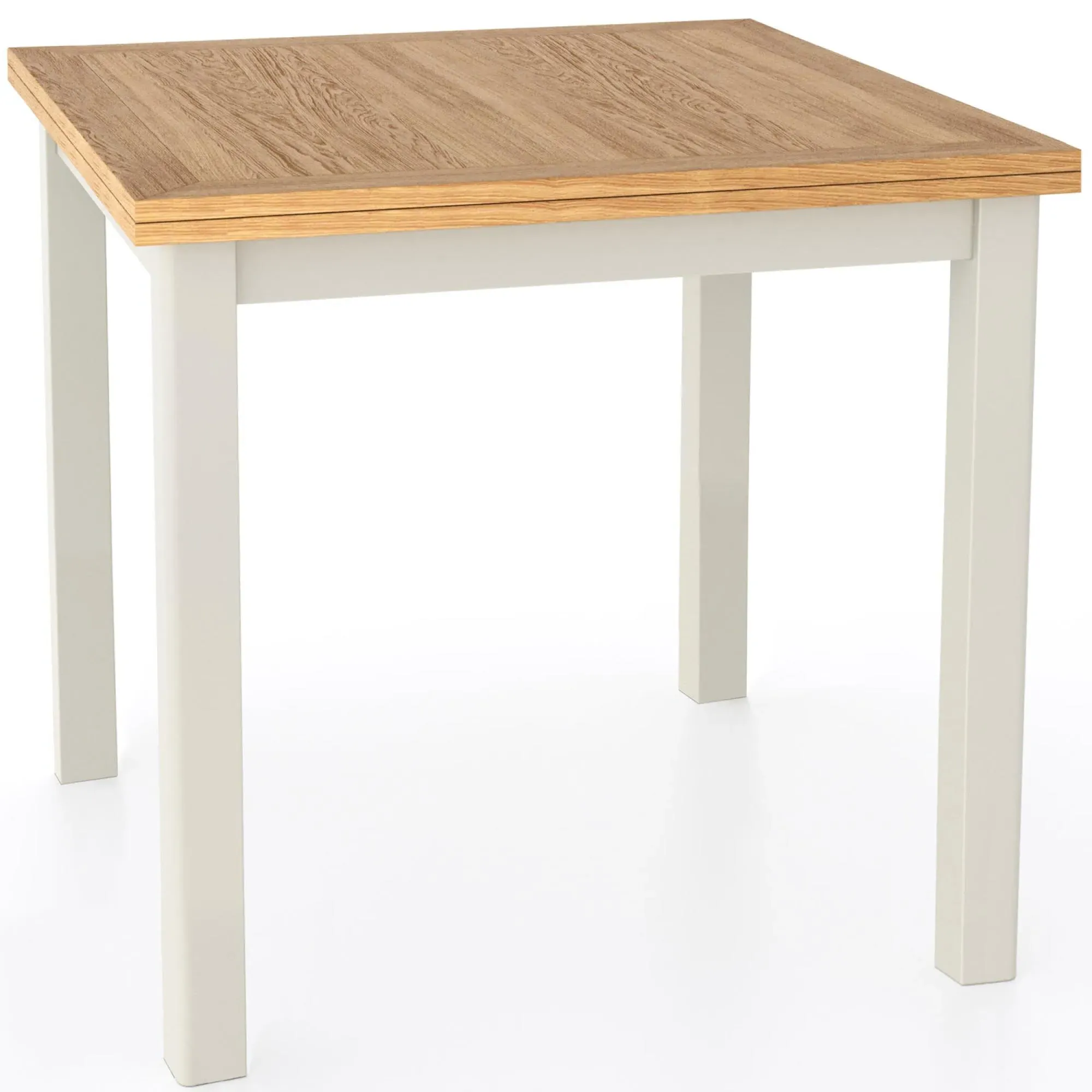 Arden Square Flip Top Extending Dining Table - Grey, Painted