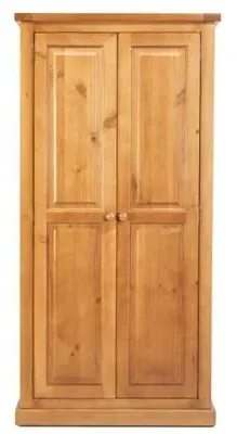 Churchill 2 Door Wardrobe - Waxed Pine image