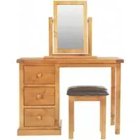 Churchill Dressing Table Set - Waxed, Pine
