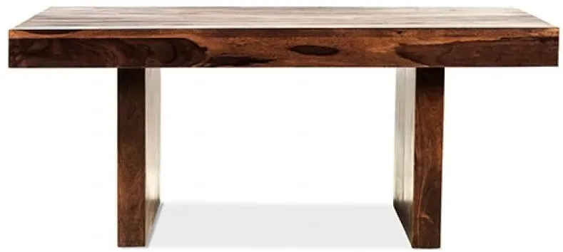 Cuba Cube Coffee Table - Honey Brown, Sheesham