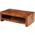 Cuba Sheesham Cube Coffee Table - Honey Brown