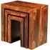 Cube Nest of 3 Tables - Sheesham