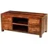 Cube Sheesham 118cm TV Unit - Honey Brown