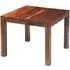 Cube Sheesham 2-Seater Square Dining Table - Honey Brown