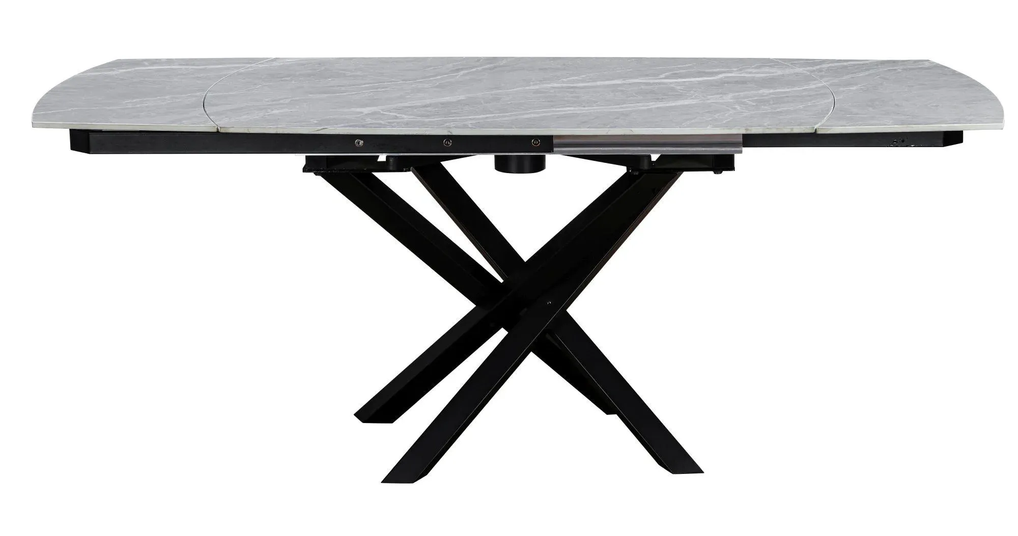 Elia 4-6 Seater Extending Dining Table - Argento Grey, Ceramic