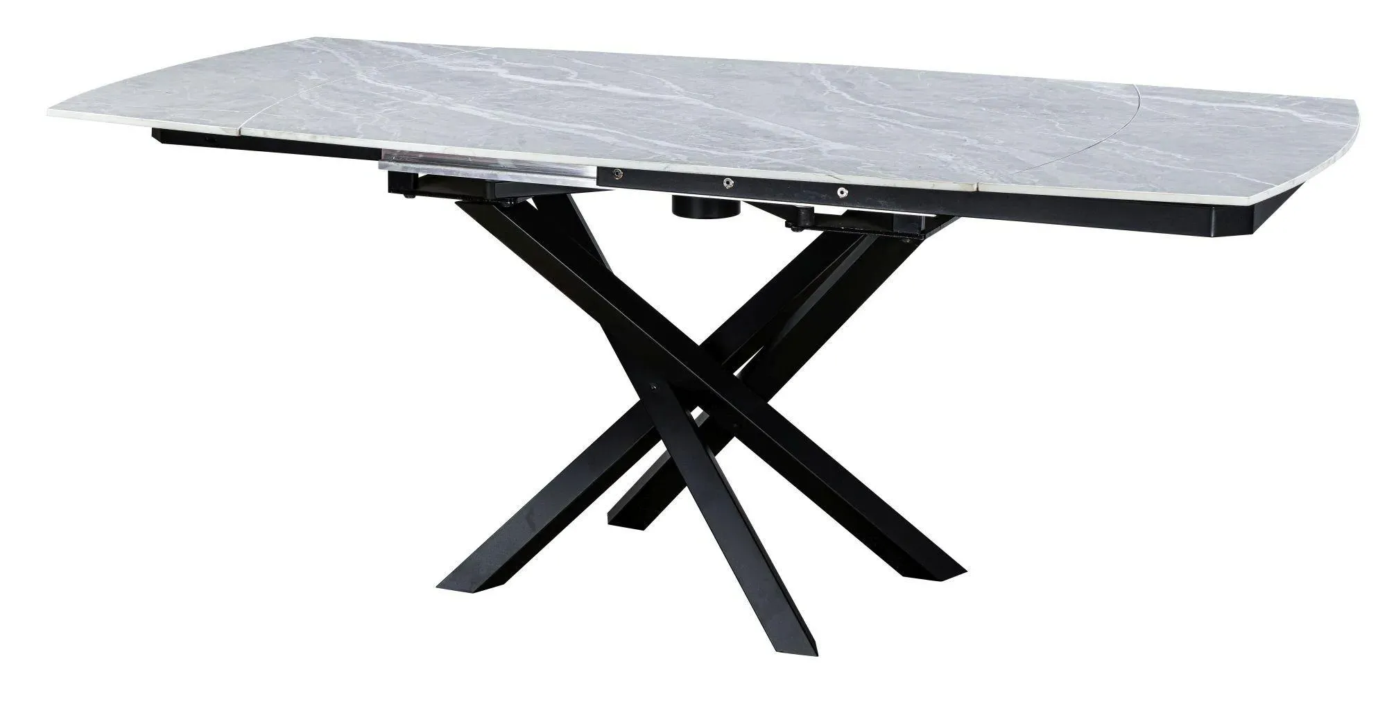 Elia 4-6 Seater Extending Dining Table - Argento Grey, Ceramic