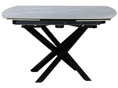 Elia 4-6 Seater Extending Dining Table - Argento Grey, Ceramic image