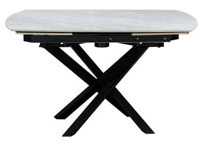 Elia 4-6 Seater Extending Dining Table - Pearla Grey, Ceramic