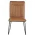 Halle Dining Chair Set of 2 - Brown, Leather