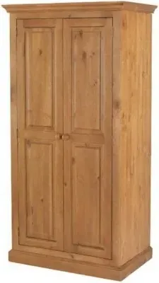Henbury 2 Door Wardrobe - Waxed Pine