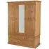 Henbury Pine 3 Door Combi Wardrobe - Waxed Lacquered