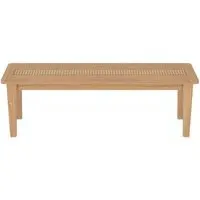 Henley Dining Bench - Natural, Oak and Rattan