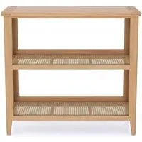 Henley Oak and Rattan Bookshelf - Natural