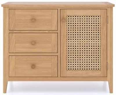 Henley Small Sideboard - Natural, Oak and Rattan image