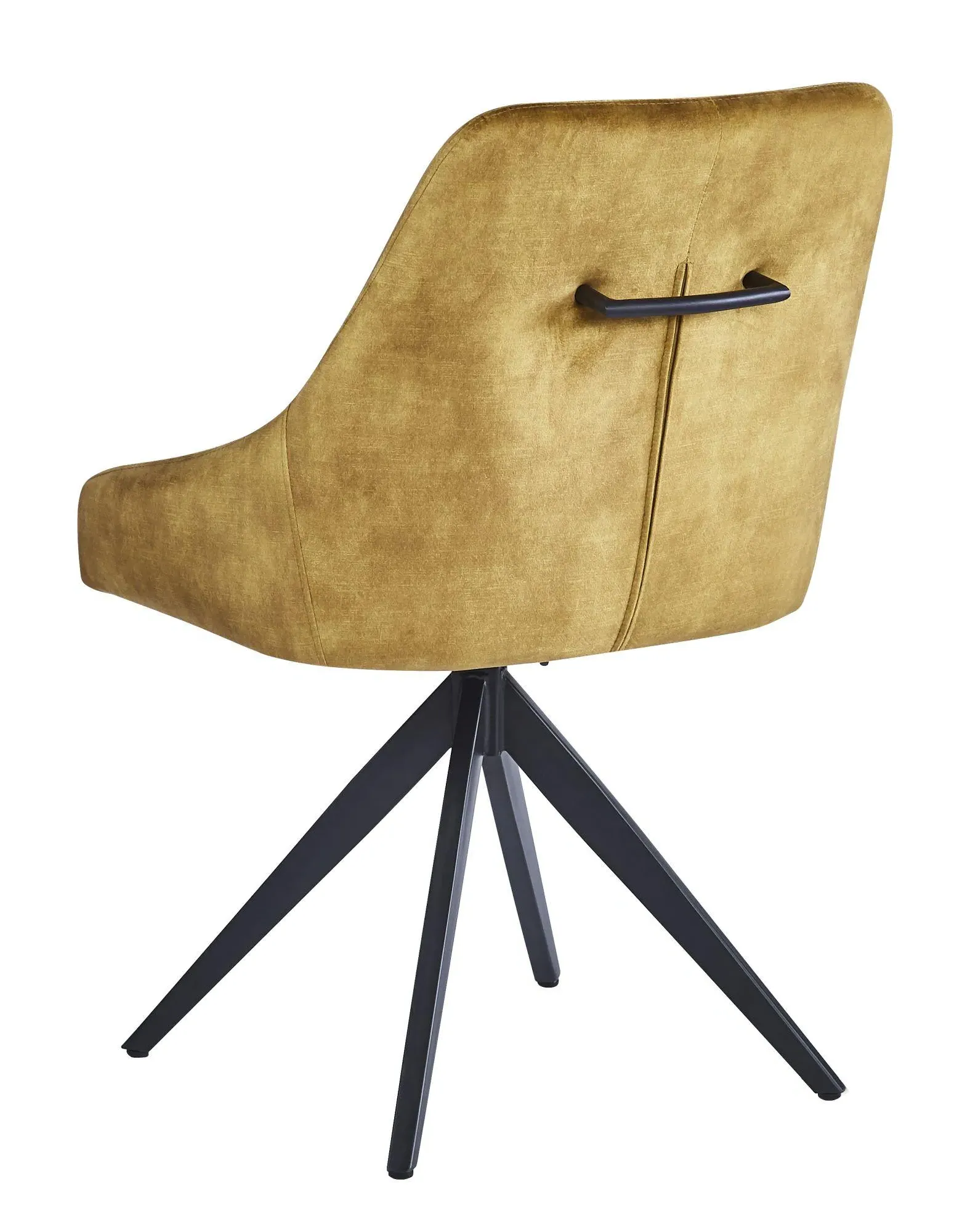 Hico Swivel Dining Chair Set of 2 - Mustard, Fabric