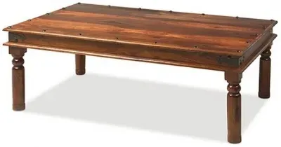 Indian Sheesham Thacket Extra Large Coffee Table - Honey Brown