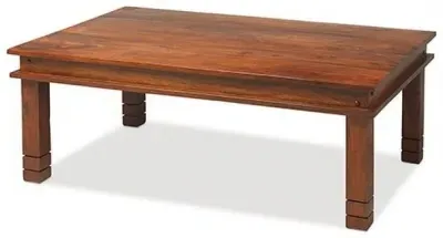 Jali Indian Sheesham Extra Large Coffee Table - Honey Brown