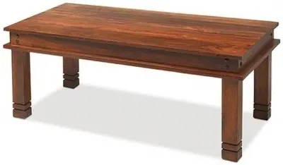 Jali Indian Sheesham Large Coffee Table - Honey Brown