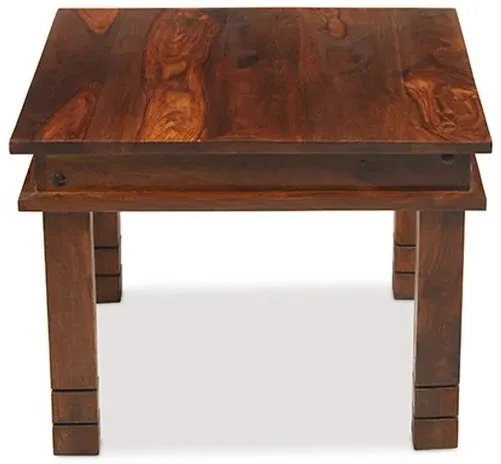 Jali Indian Sheesham Small Coffee Table - Honey Brown
