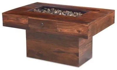 Jali Large Coffee Table - Honey Brown, Sheesham image