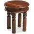 Jali Round Side Table - Honey Brown, Sheesham