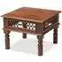 Jali Square Side Table - Honey Brown, Sheesham