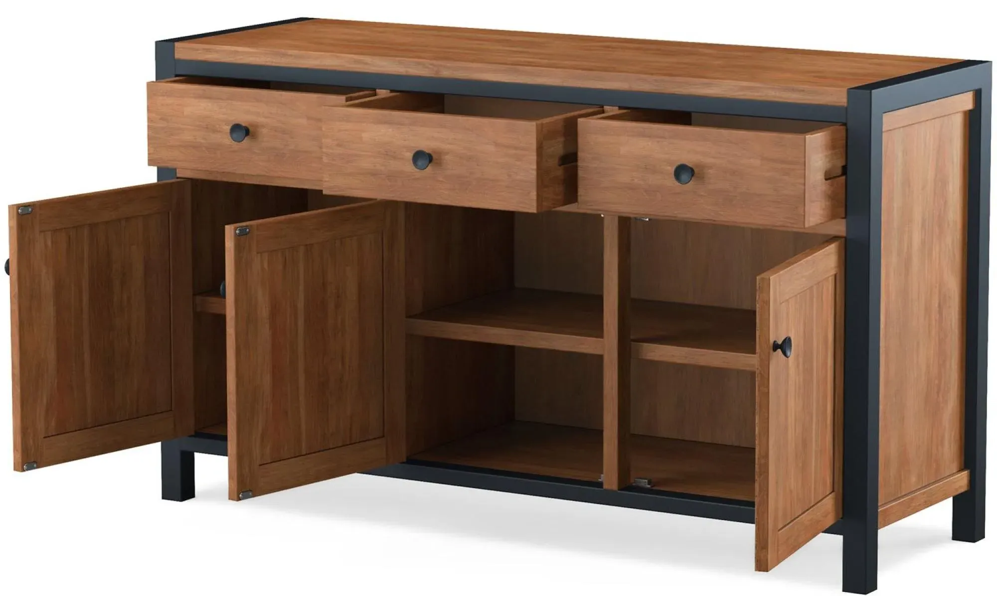 Rayne Acacia 3 Door Sideboard - Matt Lacquered