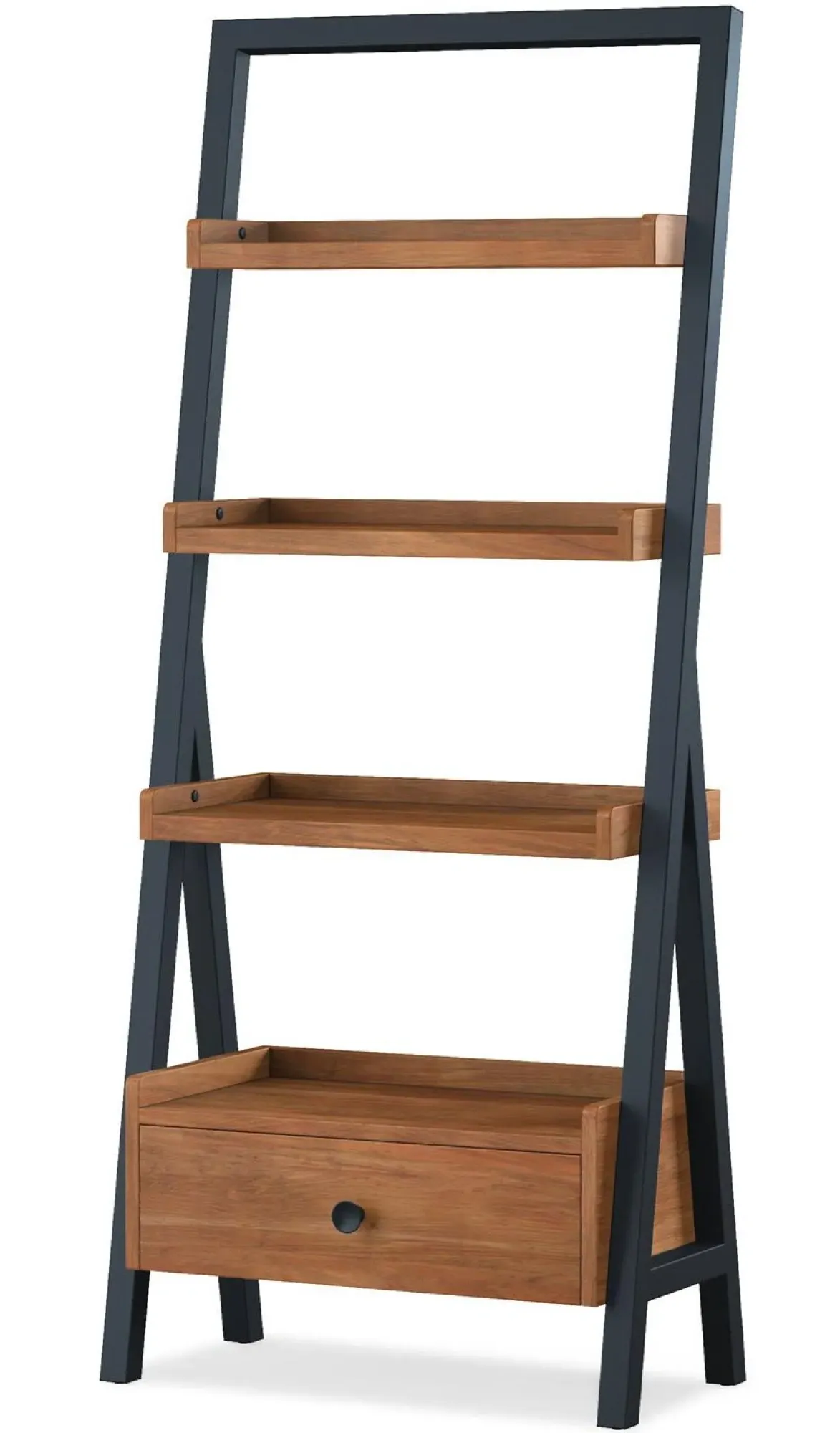 Rayne Acacia Ladder Bookcase - Matt Lacquered