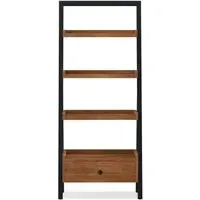 Rayne Acacia Ladder Bookcase - Matt Lacquered